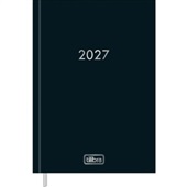 Agenda 2027 Tilibra Napoli Costurada Preta Capa Dura 134x192mm 176 Fol