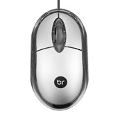 Mouse Bright USB 107 Prata 1 UN