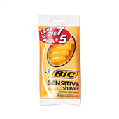 Aparelho de Barbear BIC Sensitive Shaver Lamina Revestida PCT C/7 UN