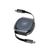 Cabo Retrátil Gshield Tipo C 100W GS-123791 1m Preto 1 UN