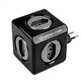 Adaptador Bivolt Gshield Energy Cube Preto com 5 Tomadas GS-10170 1 UN