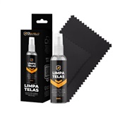 Kit Spray Limpa Telas Gshield Bactericida 30ml com Flanela de Microfib