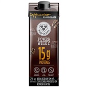Bebida Láctea 3 Corações Cappuccino Power Whey Chocolate 250ml 1 UN