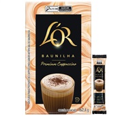 Cappuccino Solúvel L'OR Premium Baunilha 162,4g CX C/8 UN