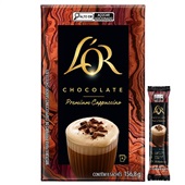 Cappuccino Solúvel L'OR Premium Chocolate 156,8g CX C/8 UN