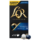 Café em Cápsula L'OR Ristretto Espresso Descafeinado 52g CX C/10 UN