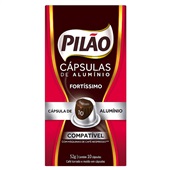 Café em Cápsula Pilão Fortíssimo Espresso 52g CX C/10 Unidades