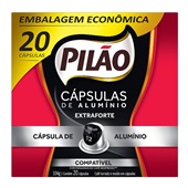 Cápsula de Café Pilão Espresso 12 8,6g CX C/20 UN