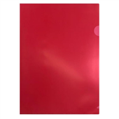 Pasta L A4 Plascony 220x310mm Vermelho PCT C/10 UN