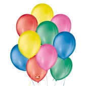 Balão de Festa Sanro 11'' Liso Sortido PCT C/25 UN