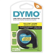 Fita para Rotulador Eletrônico Dymo LetraTag 91332 12mm x 4m Preto sob
