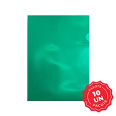 Pasta L A4 Plascony 220x310mm Verde PCT C/10 UN