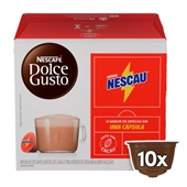 Cápsula de Chocolate Nescafé Dolce Gusto Nescau 170g CX C/10 UN