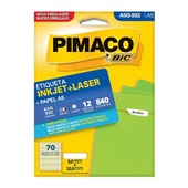 Etiqueta Adesiva InkJet e Laser A5 9x32mm Branco A5Q-932 12 Folhas 840