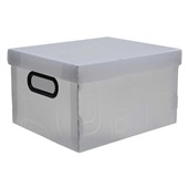 Caixa Organizadora Pequena 14,3L Cristal 31x25x18,5cm 1 UN Dello