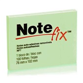 Bloco de Notas Adesivo 76x102mm Verde 100 FL Notefix