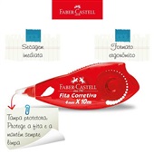 Corretivo em Fita 4mm x 10m 1 UN Faber Castell