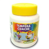 Tinta Guache Branca 250ml 1 UN Acrilex