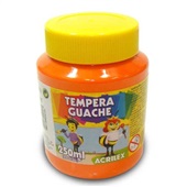 Tinta Guache Laranja 250ml 1 UN Acrilex