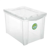 Caixa Organizadora Média 30L Cristal 42,5x30,5x30,7cm 1 UN Ordene