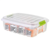 Caixa Organizadora Plasútil Gran Box Baixa Cristal 13,7L 1 UN