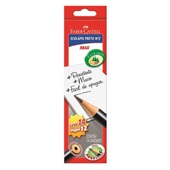 EcoLápis Preto B Nº2 Redondo Leve 14 Pague 12 UN Faber Castell
