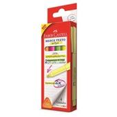 Pincel Marca Texto Grifpen 4 cores 4 UN Faber Castell