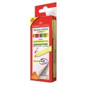 Pincel Marca Texto Grifpen 4 cores 4 UN Faber Castell