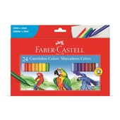 Caneta Hidrográfica Colorir 24 Cores Faber Castell