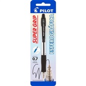 Caneta Esferográfica Super Grip Preta 0.7mm 1 UN Pilot