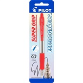 Caneta Esferográfica Super Grip Vermelha 0.7mm 1 UN Pilot