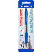 Caneta Esferográfica Retrátil Super Grip Azul 1.0mm 1 UN Pilot