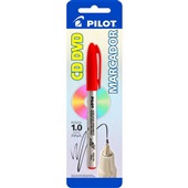 Pincel Marcador CD e DVD Permanente Vermelho 1,0mm 1 UN Pilot