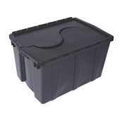 Caixa Organizadora 56L Preto 57,5x39,5x32cm 1 UN São Bernardo