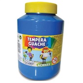 Tinta Guache Azul Turquesa 500ml 1 UN Acrilex