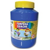 Tinta Guache Azul 500ml 1 UN Acrilex