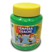 Tinta Guache Verde Folha 250ml 1 UN Acrilex