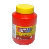 Tinta Guache Vermelho 500ml 1 UN Acrilex