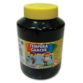 Tinta Guache Preta 500ml 1 UN Acrilex