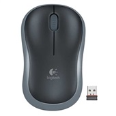 Mouse sem Fio Logitech USB M185 Cinza 1 UN