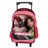 Mochila com Rodas G Blonde Princess Rosa Z017 1 UN Zip