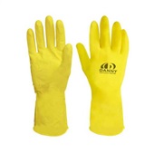 Luva de Proteção Confort Látex Multiuso M Amarelo C.A 15532 1 Par Dann