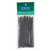 Abraçadeira de Nylon Preta 190x3,4mm PT 30 UN Tramontina