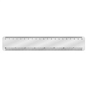 Régua Alumínio 20cm 1 UN Sinalize