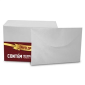 Envelope Visita Romitec Color Mais Linho Branco 80x115mm PCT C/100 UN