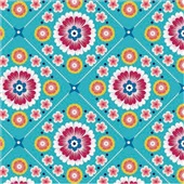 Tecido Autoadesivo Phuket Turqueza 50x100cm 1 UN Flok Tecido