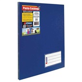 Pasta Catálogo Ofício com 25 Envelopes Visor 247x325mm Azul Royal 1 UN Chies