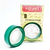 Fita Adesiva Color Verde PP 12mmx10m 1 UN Fit Pel