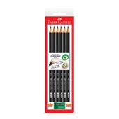 EcoLápis Preto B Nº2 Sextavado e Apontador 7 UN Faber Castell