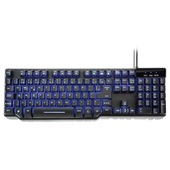 Teclado Gamer Profissional Semi Mecânico USB Azul TC196 1 UN Multilase